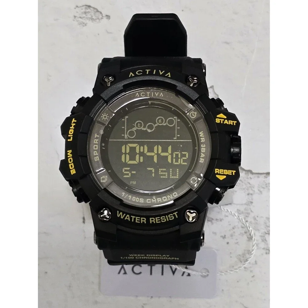 Activa X Invicta Digital Summit Unisex Watch 50mm Black ACW8082-026 Brand New
